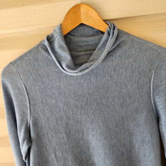 Eileen Fisher blue tencel knit sweater - Picture 11 of 13